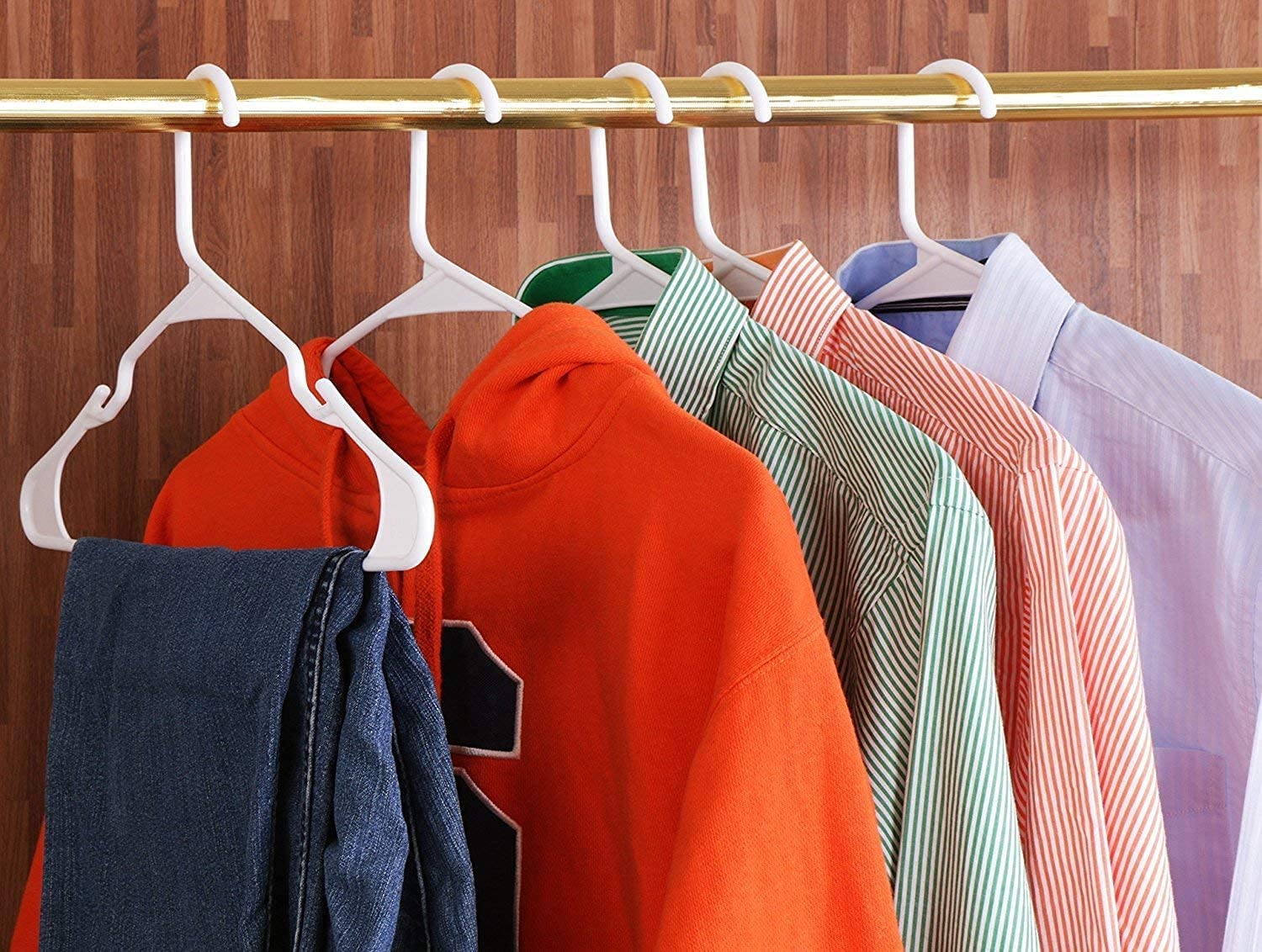 Zollyss Plastic Cloth Hangers For Clothes Hanging Wardrobe Hangers For Multipurpose Storage Saree Dress Shirt Pant Trouser Kids
